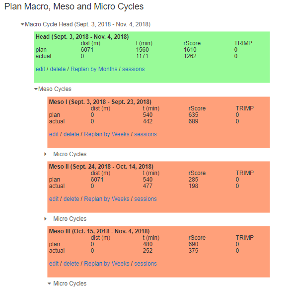 Systematic Training Planning and Tracking for Masters Rowers