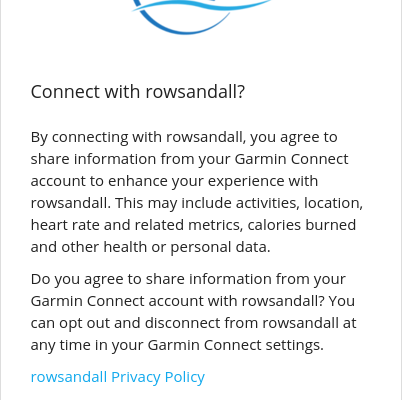 How to get Rowing Data from your Garmin device on Rowsandall instantaneously